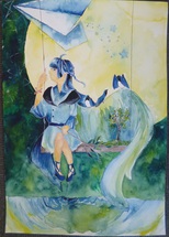 平野莉奈さん「栃木の自然と青い鳥」